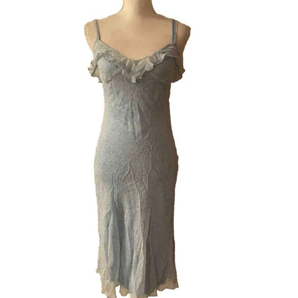 NOS Guess Collection 2 Pcs. Slip Dress Floral Summer Dress Sz S Made in USA Y2K